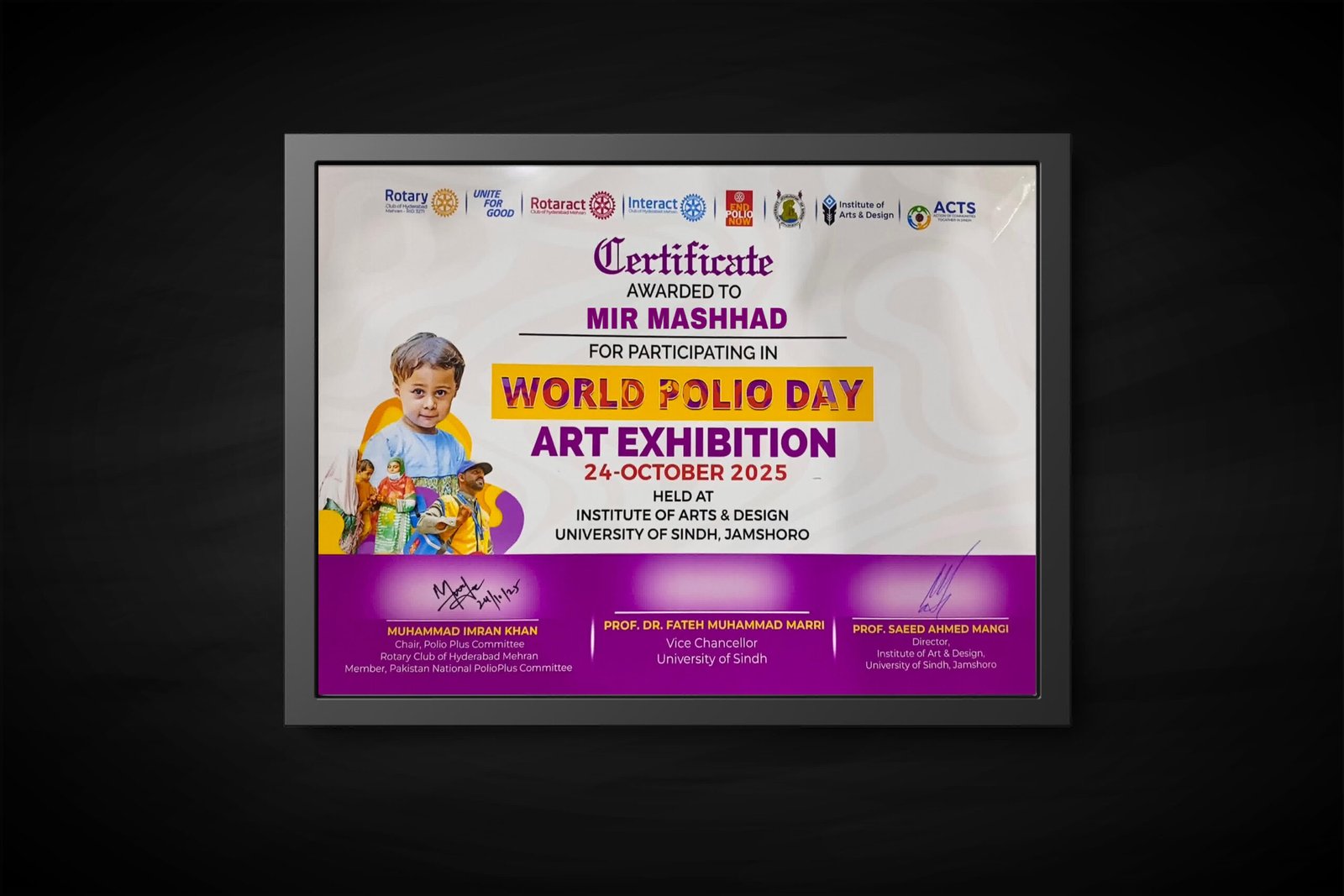 World Polio Day Art Exhibition